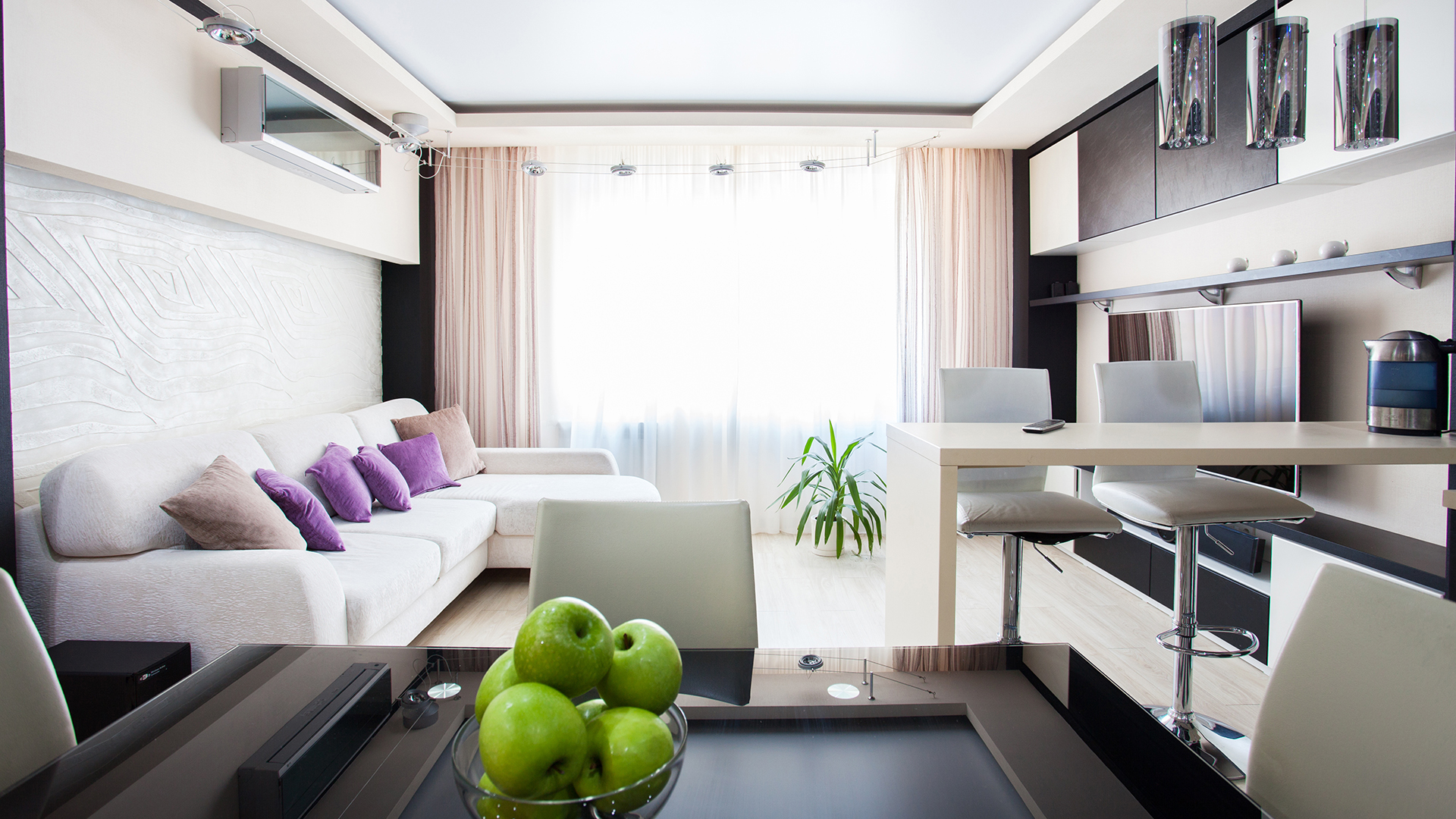Interior,Kitchen.,Modern,Parlour.,Hall